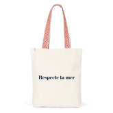 Tote-bag ethnique recyclé - Respecte ta mer